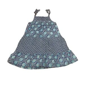 GAP Baby 5T 5 years Toddler Floral denim Ruffle Strap Bell Dress NWOT never worn